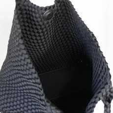 画像7: 【 motte 】 モッテ 手編み イントレチャート メッシュ 携帯ポーチ付き L トート バッグ オールシーズン 男女兼用  (7)