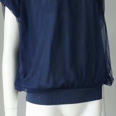 画像3: 【 RILATO 】 リラート 異素材ドッキング チュール メッシュ サマーニット プルオーバー 春夏秋 レディース  (3)