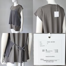画像6: 【 CHIGNON 】 シニヨン ベロア メッシュ キャミ カットソー 春夏秋 レディース  (6)