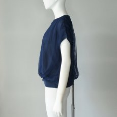 画像4: 【 RILATO 】 リラート 異素材ドッキング チュール メッシュ サマーニット プルオーバー 春夏秋 レディース  (4)