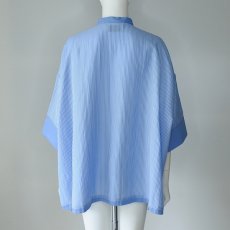 画像5: 【 CYAN TOKYO 】シアン トーキョー アーチヘム ストライブ ヘンリー シャツ ブラウス プルオーバー 春夏秋 レディース  (5)