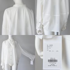 画像6: 【 PASSIONE 】 パシオーネ ゆったりシルエット シアー コクーン キーネック シャツ ブラウス 春夏秋 レディース  (6)