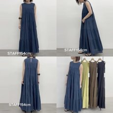 画像7: 【 CLOCHE 】 クロッシェ クロシェ コットン 100％ ティアード ワンピース 春夏秋 レディース  (7)