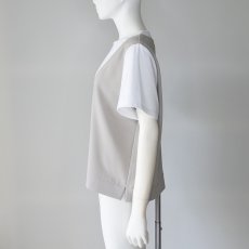 画像7: 《 上下セット 》【 CYAN TOKYO 】シアン トーキョー レイヤーライクコンビ カットソー スパイラルライン 2タック ワイド パンツ セットアップ 春夏秋 レディース  (7)