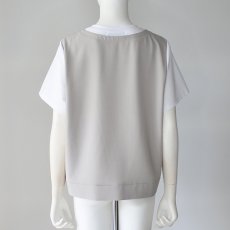 画像8: 《 上下セット 》【 CYAN TOKYO 】シアン トーキョー レイヤーライクコンビ カットソー スパイラルライン 2タック ワイド パンツ セットアップ 春夏秋 レディース  (8)
