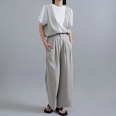 画像16: 《 上下セット 》【 CYAN TOKYO 】シアン トーキョー レイヤーライクコンビ カットソー スパイラルライン 2タック ワイド パンツ セットアップ 春夏秋 レディース  (16)