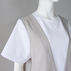 画像5: 《 上下セット 》【 CYAN TOKYO 】シアン トーキョー レイヤーライクコンビ カットソー スパイラルライン 2タック ワイド パンツ セットアップ 春夏秋 レディース  (5)