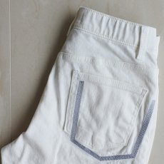 画像1: 【 INDIMARK 】 インディマーク ニューワイド グリッチラインポケット ストレッチ デニム オールシーズン レディース  (1)