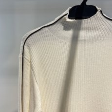 画像7: 【予約商品】《納期：2025年9月下旬》【 CLOCHE 】 クロッシェ クロシェ もちもち ノンチク ボトルネック サイドライン プルオーバー リブ ニット 春秋冬 レディース  (7)