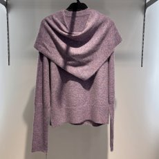 画像11: 【予約商品】《納期：2025年9月下旬》【 CLOCHE 】 クロッシェ クロシェ ウール混 ストール付き もちもち ミドルゲージ クルーネック プルオーバー ニット 春秋冬 レディース  (11)