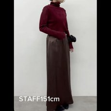 画像3: 【予約商品】《納期：2025年9月中旬》【 CLOCHE 】 クロッシェ クロシェ シアー チュール フロッキー加工 パワーネット タートルネック カットソー 春秋冬 レディース  (3)