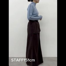 画像3: 【予約商品】《納期：2025年9月下旬》【 CLOCHE 】 クロッシェ クロシェ もちもち ノンチク ボトルネック サイドライン プルオーバー リブ ニット 春秋冬 レディース  (3)