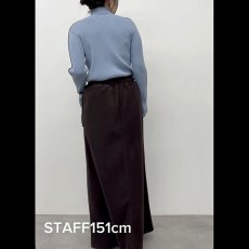 画像4: 【予約商品】《納期：2025年9月下旬》【 CLOCHE 】 クロッシェ クロシェ もちもち ノンチク ボトルネック サイドライン プルオーバー リブ ニット 春秋冬 レディース  (4)