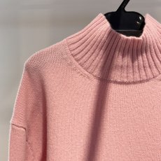 画像7: 【予約商品】《納期：2025年9月下旬》【 CLOCHE 】 クロッシェ クロシェ ハイネック ミドルゲージ ウール 100％ プルオーバー ニット 春秋冬 レディース  (7)