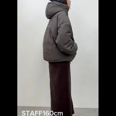 画像3: 【予約商品】《納期：2025年10月中旬》【 CLOCHE 】 クロッシェ クロシェ 極暖 撥水加工 オーバーサイズ コクーン ハイブリッド ダウン ジャケット 春秋冬 レディース  (3)