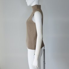 画像4: 【 CLOCHE 】 クロッシェ クロシェ きれいめ ハイネック ニット タンクトップ 春夏秋 レディース  (4)