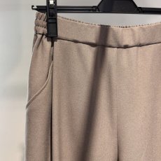 画像7: 【予約商品】《納期：2025年9月中旬》《 セットアップ対応 》【 CLOCHE 】 クロッシェ クロシェ ウール調 ウォッシャブル ストレッチ 抗ピリング カーブ パンツ 春秋冬 レディース  (7)