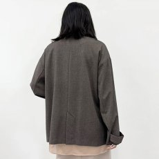 画像7: 【予約商品】《納期：2025年9月上中旬》《 セットアップ対応 》【 CYNICAL 】シニカル 高品質 日本製生地 ゆったりシルエット ソフトフランネル ダブル ジャケット 春秋冬 レディース  (7)