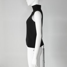 画像4: 【 CLOCHE 】 クロッシェ クロシェ きれいめ ハイネック ニット タンクトップ 春夏秋 レディース  (4)