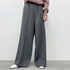 画像2: 【予約商品】《納期：2025年9月上中旬》《 セットアップ対応 》【 CYNICAL 】シニカル 高品質 日本製生地 ソフトフランネル ピンタック ワイドパンツ 春秋冬 レディース  (2)