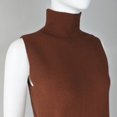 画像2: 【 CLOCHE 】 クロッシェ クロシェ きれいめ ハイネック ニット タンクトップ 春夏秋 レディース  (2)