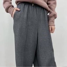 画像3: 【予約商品】《納期：2025年9月上中旬》《 セットアップ対応 》【 CYNICAL 】シニカル 高品質 日本製生地 ソフトフランネル ピンタック ワイドパンツ 春秋冬 レディース  (3)