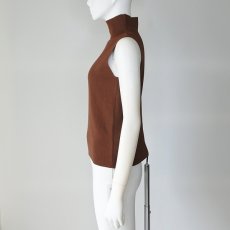 画像4: 【 CLOCHE 】 クロッシェ クロシェ きれいめ ハイネック ニット タンクトップ 春夏秋 レディース  (4)