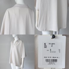 画像6: 【 CLOCHE 】 クロッシェ クロシェ 汗染み防止 ゆったりシルエット スキッパー ポロ Aライン フレア カットソー 春夏秋 レディース  (6)