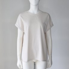 画像1: 【 CLOCHE 】 クロッシェ クロシェ 汗染み防止 ロールアップ Tシャツ カットソー 春夏秋 レディース  (1)