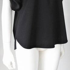 画像3: 【 PASSIONE 】 パシオーネ 異素材コンビ きれいめ シルケット Tシャツ カットソー 春夏秋 レディース  (3)