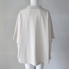 画像5: 【 CLOCHE 】 クロッシェ クロシェ 汗染み防止 ゆったりシルエット スキッパー ポロ Aライン フレア カットソー 春夏秋 レディース  (5)