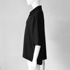 画像4: 【 CLOCHE 】 クロッシェ クロシェ 汗染み防止 ゆったりシルエット スキッパー ポロ Aライン フレア カットソー 春夏秋 レディース  (4)