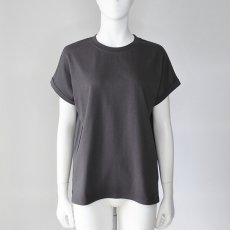 画像1: 【 CLOCHE 】 クロッシェ クロシェ 汗染み防止 ロールアップ Tシャツ カットソー 春夏秋 レディース  (1)