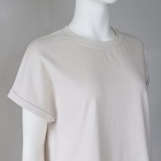 画像2: 【 CLOCHE 】 クロッシェ クロシェ 汗染み防止 ロールアップ Tシャツ カットソー 春夏秋 レディース  (2)