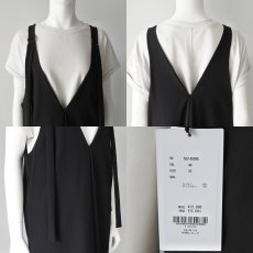 画像6: 《 セットアップ 対応》【 CLOCHE 】 クロッシェ クロシェ 接触冷感 撥水 ストレッチ Vネック ジャンパースカート 春夏秋 レディース  (6)