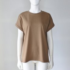 画像1: 【 CLOCHE 】 クロッシェ クロシェ 汗染み防止 ロールアップ Tシャツ カットソー 春夏秋 レディース  (1)