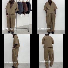 画像7: 《 セットアップ 対応》【 CLOCHE 】 クロッシェ クロシェ 接触冷感 撥水 ストレッチ 5分袖 ショート ジャケット 春夏秋 レディース  (7)