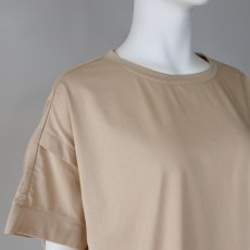 画像2: 【 CYNICAL 】 シニカル ゆったりシルエット きれいめ シルケット Tシャツ カットソー 春夏秋 レディース  (2)