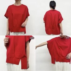 画像8: 【 CYNICAL 】 シニカル ゆったりシルエット きれいめ シルケット Tシャツ カットソー 春夏秋 レディース  (8)