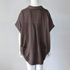 画像8: 《 上下セット 》【 CYNICAL 】 シニカル ゆったりシルエット セルロース 100％ テロテロ キーネック オーバーサイズ ブラウス イージー ワイドパンツ セットアップ 春夏秋 レディース  (8)