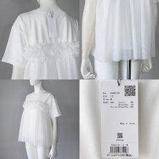 画像6: 【 PICCIN 】ピッチン 異素材コンビ きれいめ シルケット チュール ティンカー プルオーバー カットソー 春夏秋 レディース  (6)