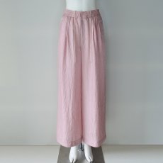 画像1: 【 PASSIONE 】 パシオーネ テロテロ 微光沢 シワ加工 アセテート 裏地付き ワイド イージー パンツ 春夏秋 レディース  (1)