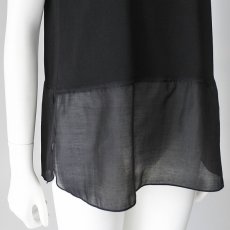 画像3: 【 Dignite Collier 】 ディニテコリエ 異素材コンビ 裾シアー タンクトップ カットソー 春夏秋 レディース  (3)