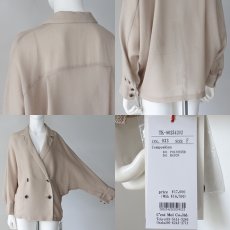 画像6: 【 Dignite Collier 】 ディニテコリエ ゆったり メッシュ ドルマン シャツ ダブル ジャケット 春夏秋 レディース  (6)