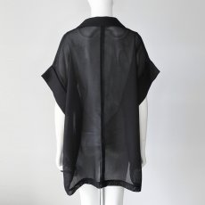 画像5: 【 TOLNERA 】 トルネラ メッシュ ボタンレス 半袖 ジャケット 春夏秋 レディース  (5)