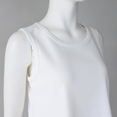 画像2: 【 Dignite Collier 】 ディニテコリエ 異素材コンビ 裾シアー タンクトップ カットソー 春夏秋 レディース  (2)