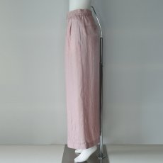 画像3: 【 PASSIONE 】 パシオーネ テロテロ 微光沢 シワ加工 アセテート 裏地付き ワイド イージー パンツ 春夏秋 レディース  (3)