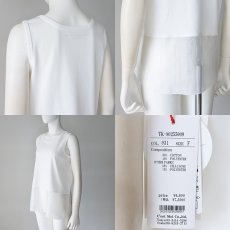 画像6: 【 Dignite Collier 】 ディニテコリエ 異素材コンビ 裾シアー タンクトップ カットソー 春夏秋 レディース  (6)