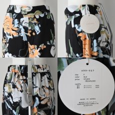 画像6: 【 anana 】 アナナ きれいめ テロテロ ペイント フラワー 裏地付き ワイド パンツ 春夏秋 レディース  (6)