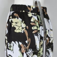 画像5: 【 anana 】 アナナ きれいめ テロテロ ペイント フラワー 裏地付き ワイド パンツ 春夏秋 レディース  (5)